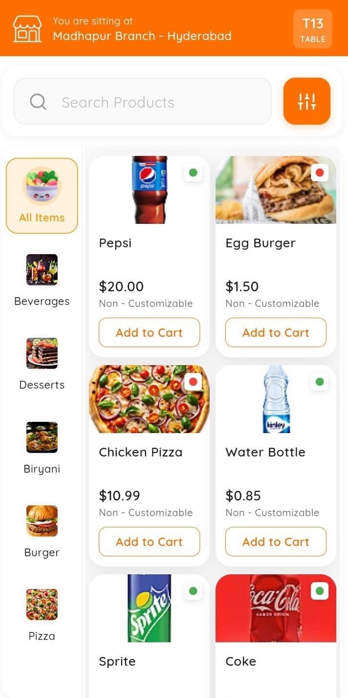 Digital Menu Display